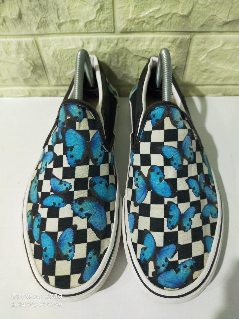 Blue butterfly vans shop