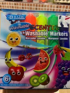Washable scented markers