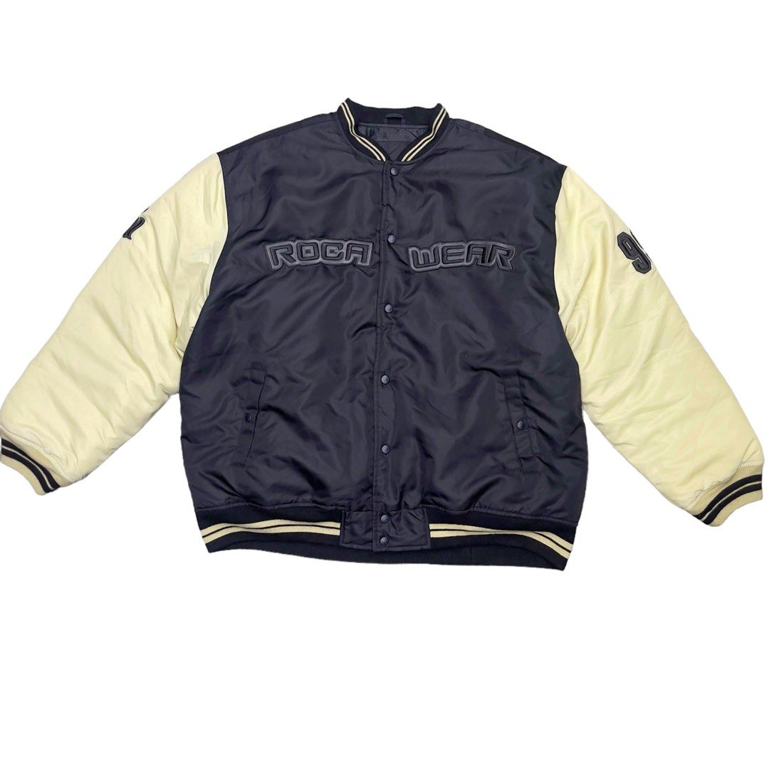 安いそれに目立つ vintage Gem ROCAWEAR nylon jacket Full-Length