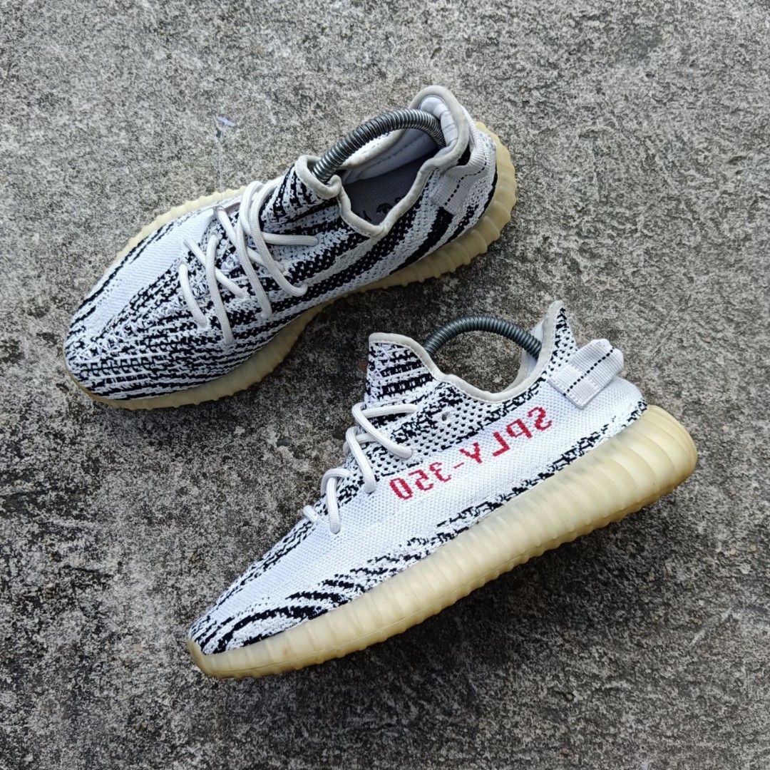 Yeezy 35O v2 White Zebra 9UK RM8O Men s Fashion Footwear Sneakers on Carousell