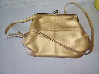 Yellow clutches body bag