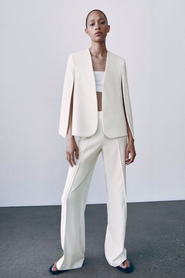 Zara Cape Blazer Women s Fashion Coats Jackets and Outerwear on