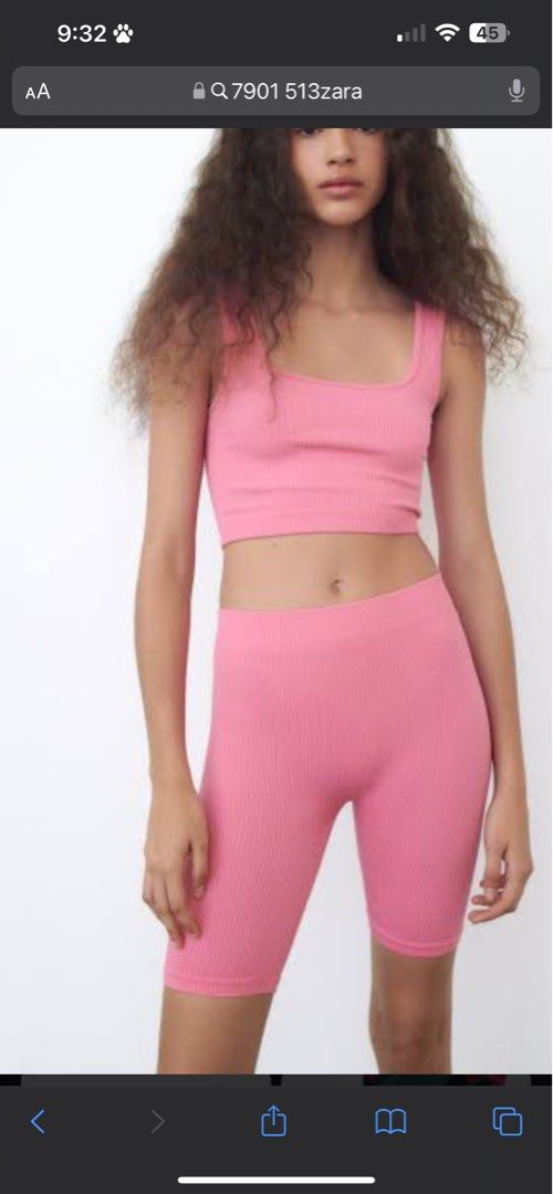 Zara seamless bike shorts (Category: Shorts) located in Makati City. Submitted by MyPurchases2021 (Listing ID 1285064329, Image 2). Description: .
