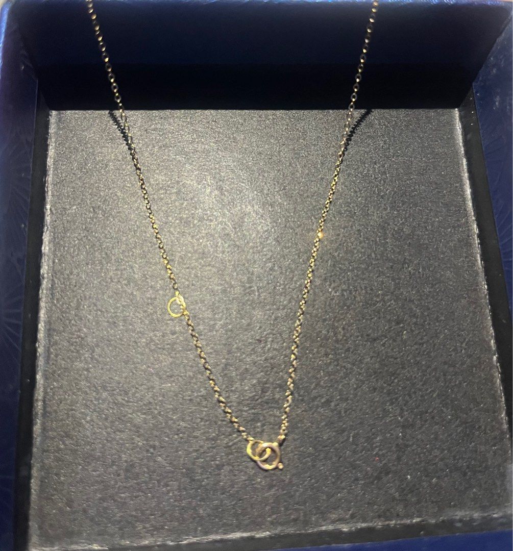 18k Lightweight Necklace with Stones (Category: Necklaces) located in Baguio. Submitted by prioromnia (Listing ID 1285449615, Image 3). Description: 18k yellow gold Stones are not real diamonds Pawnable Fixed price Sold per piece, not per gram.