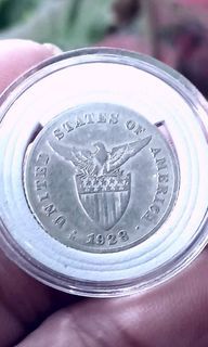 (Rare) 1928  20 c uspi silver coin,sharp details
