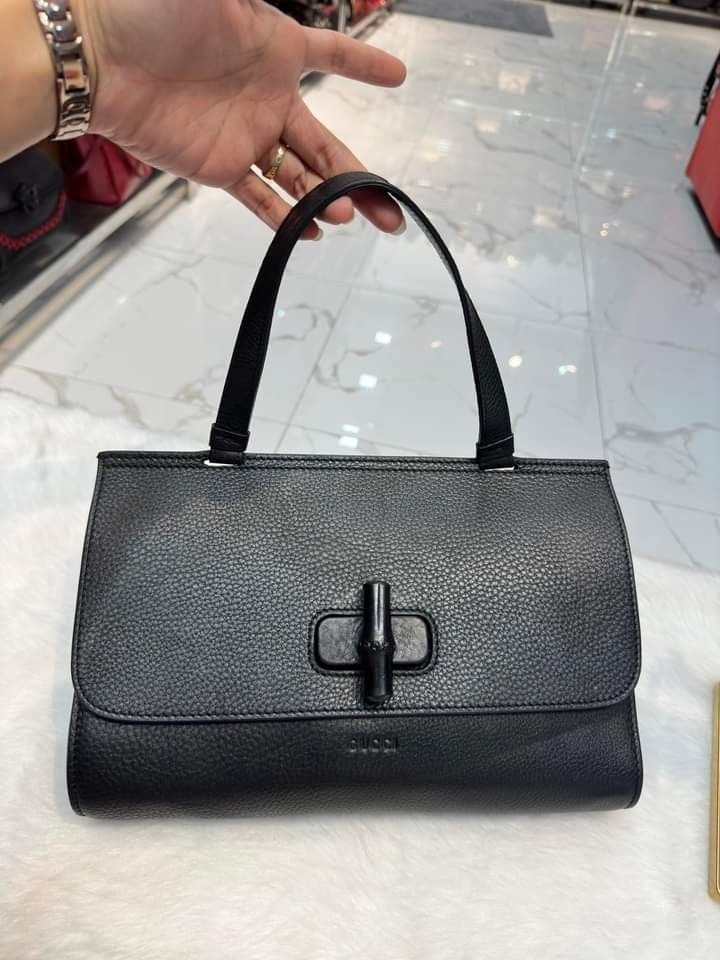Gucci bamboo daily bag best sale