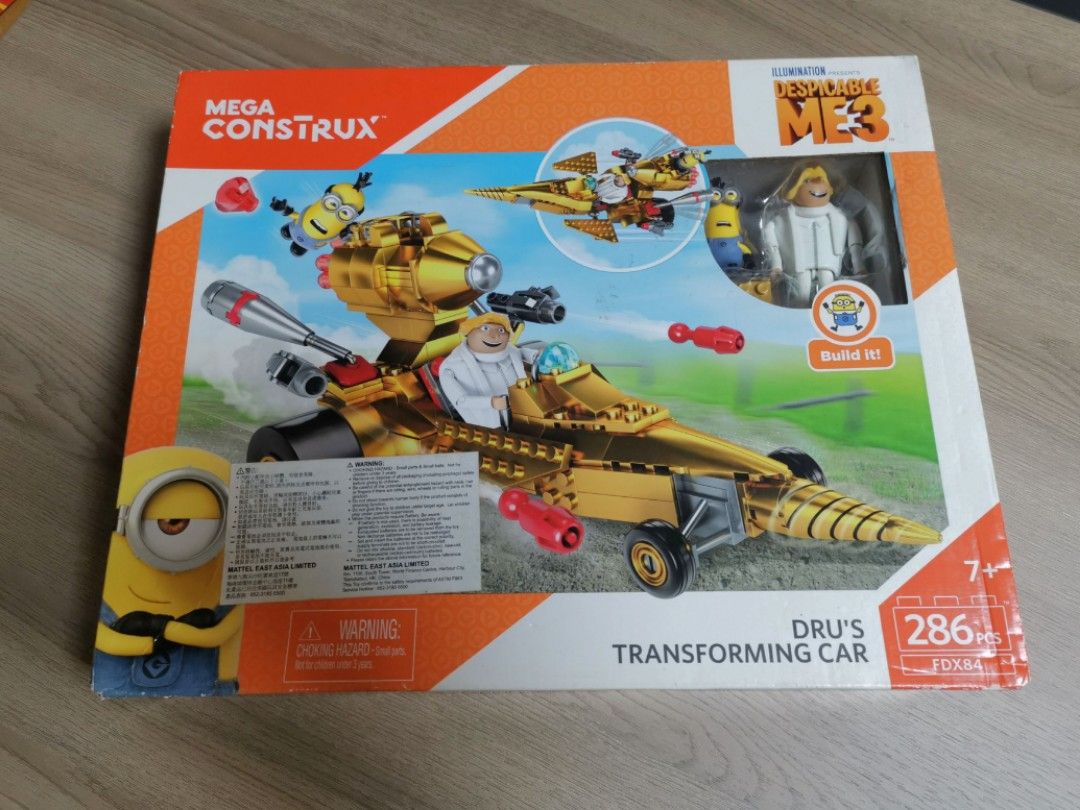 Mega construx despicable me 3 dru's transforming car deals