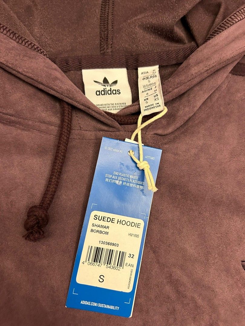 Adidas hotsell suede hoodie