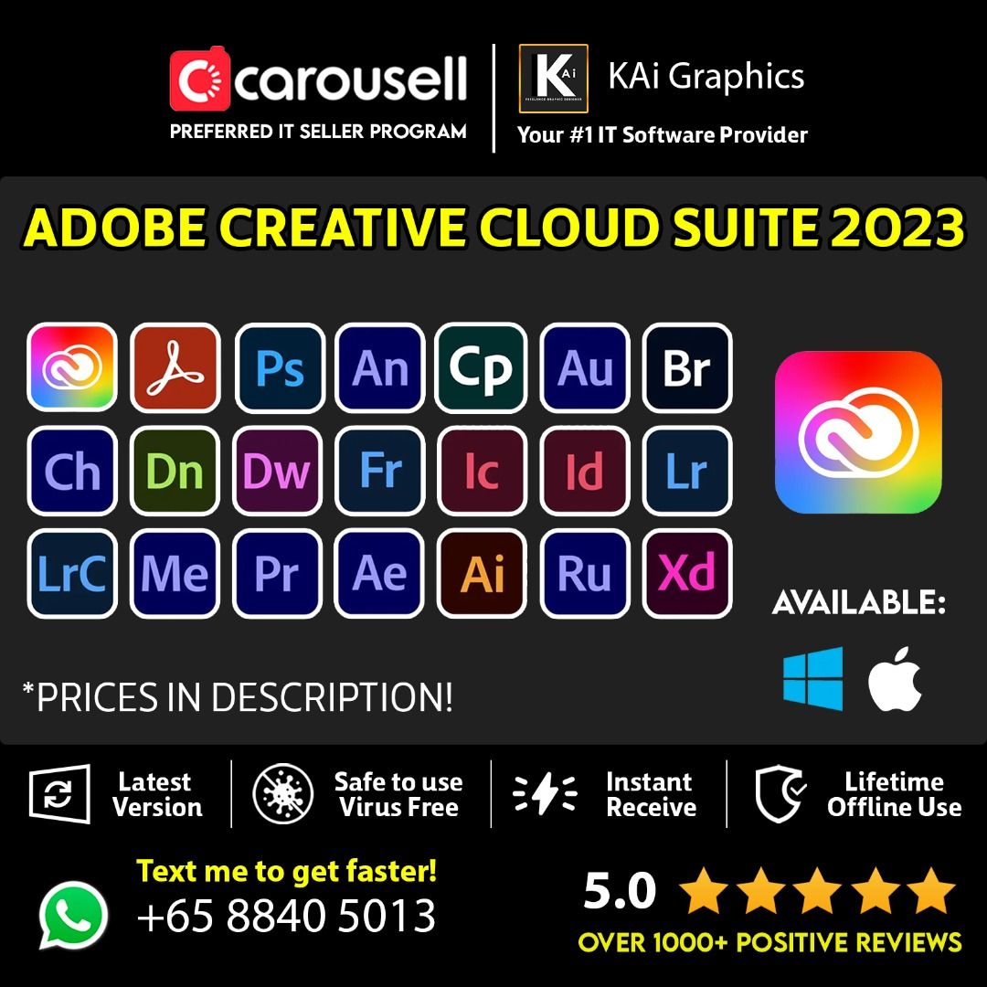 Adobe Creative Cloud 2023コンプリートプラン|3か月版|通常版|オンラインコード版さらに1製品で2台まで利用OK|Windows Mac対応イラストレーター|adobe cc