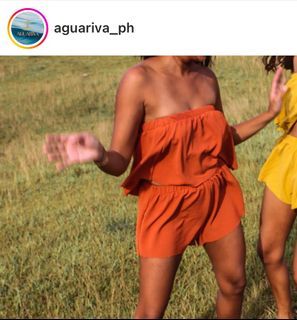 aguariva terracotta / orange co-ord set