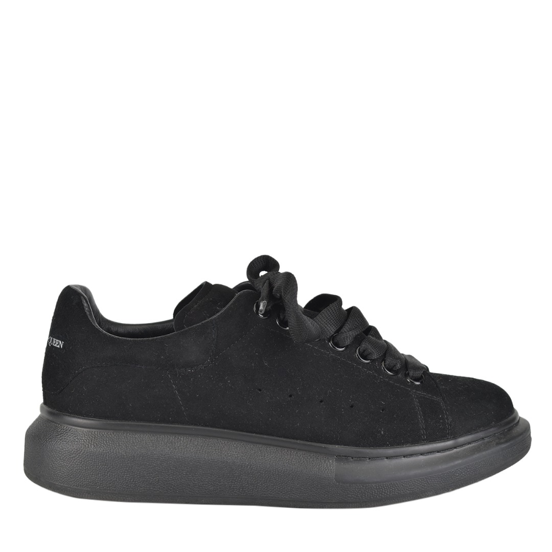 Mcqueen best sale black suede