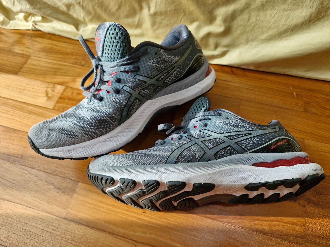 Asics Gel Nimbus 23 Grey Running Shoes Men s US7.5 Men s Fashion