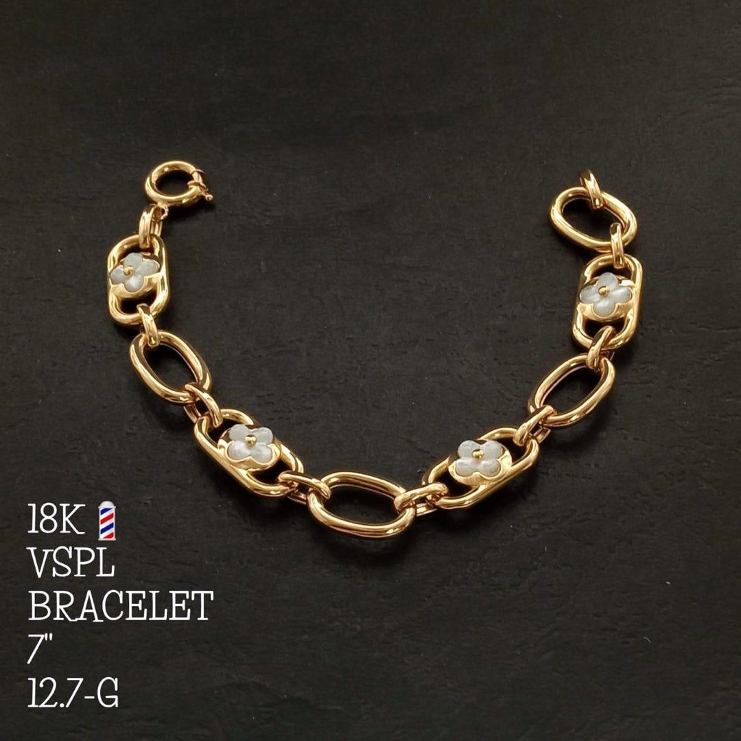 Assorted Gold White Pearl Bracelets (Category: Bracelets) located in Manila. Submitted by blggold (Listing ID 1285330208, Image 3). Description: Gcash Or BDO Bank Transfer. Payment first before we release the Gold in Our Shop then We can send it to Your Address. Pls take note prices per gram are different for each photo. No rush it depends upon the availability of the Gold and schedule of shipment. We can send International FedEx/DHL. Thank You!.