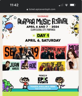 Aurora festival sb19 tickets april 6 2024