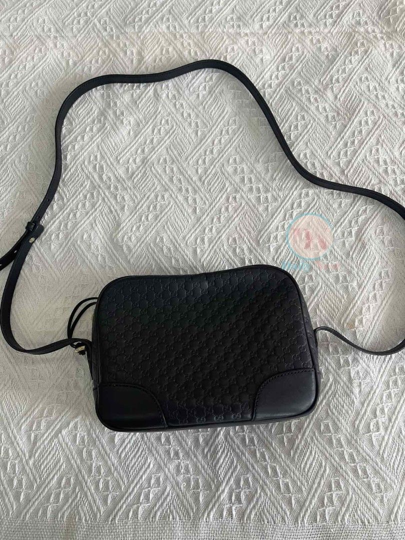 Authentic Gucci Microguccissima Bree Camera Crossbody Bag (Category: Luxury Bags & Wallets) located in Cavite. Submitted by decluttererminer (Listing ID 1285443785, Image 3). Description: Pre-owned Gucci bag (negotiable) *Daily Nest logo is my business account's logo. Just using it to avoid grabbing. - Authentic - with dustbag and authenticity card - still in very good condition, no rubs on corners, and interior is still clean. Almost new pa tala
