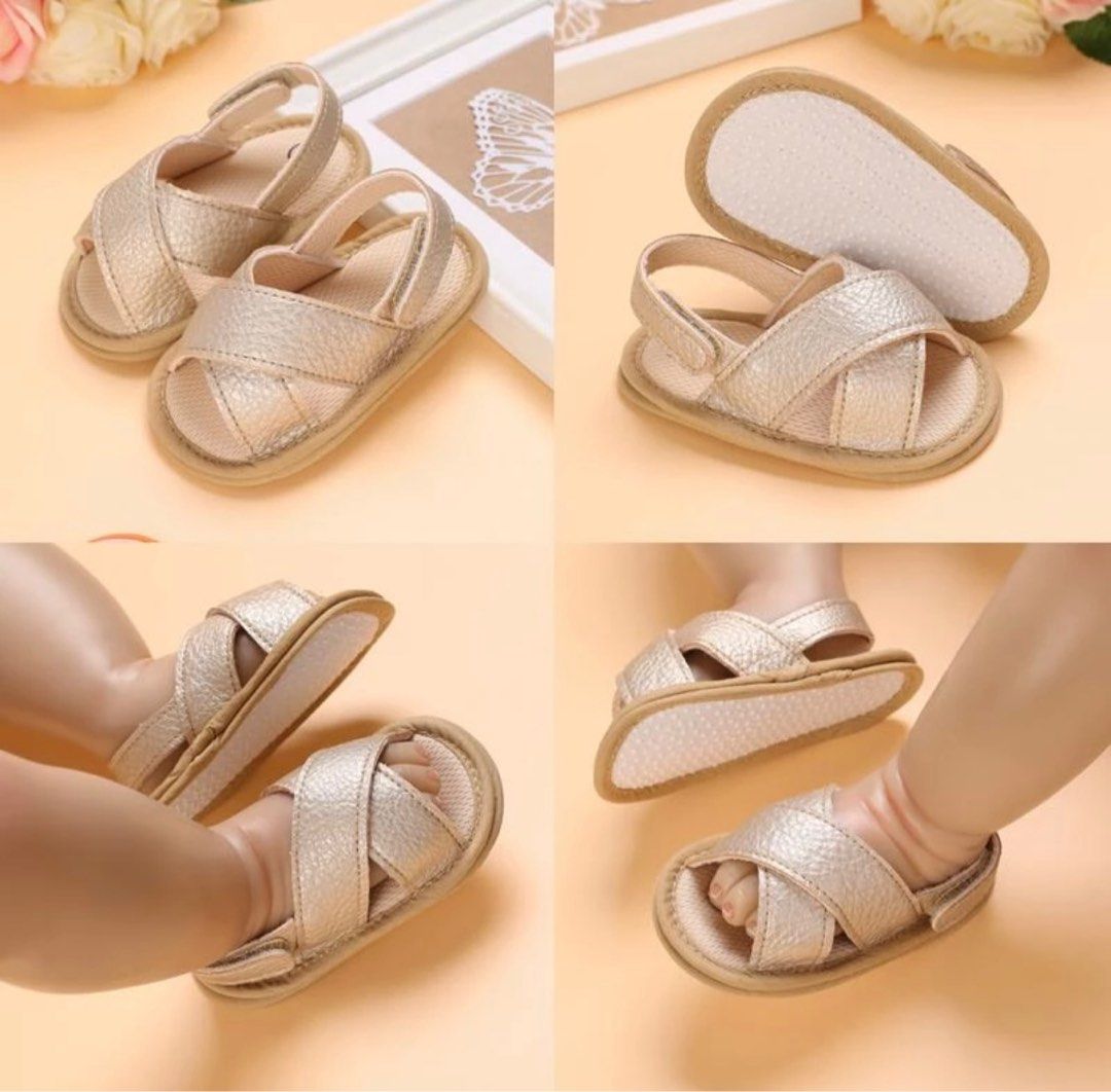 Infant girl gold sandals shop