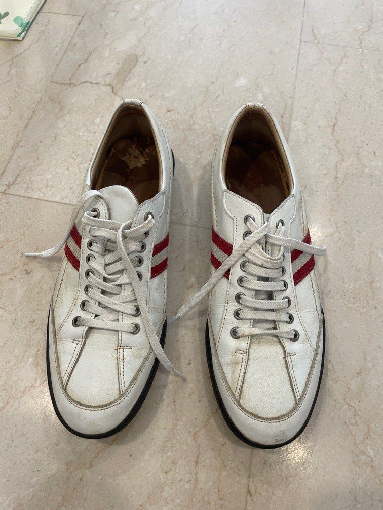 Bally cool white shoes