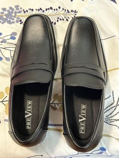 Black leather shoes size 41 mens