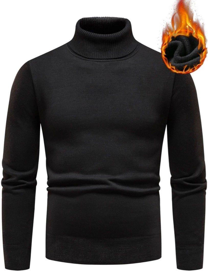 All black new arrivals turtleneck mens