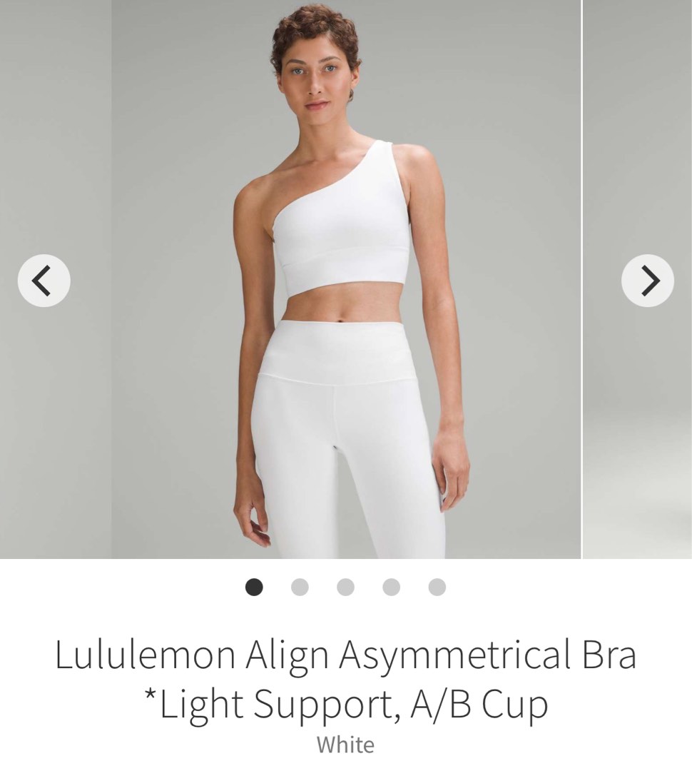 lululemon Align™ Asymmetrical Bra *Light Support, A/B Cup, Bone