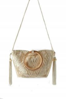 BNWT Zara Bag with Bamboo Handle and Tassle