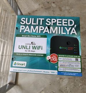 Brand New Smart Bro Home Wifi Router with 30 Days Unlimited Wifi