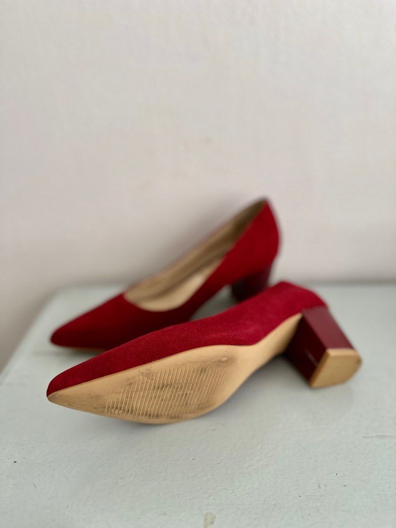 Clarks pumps red online