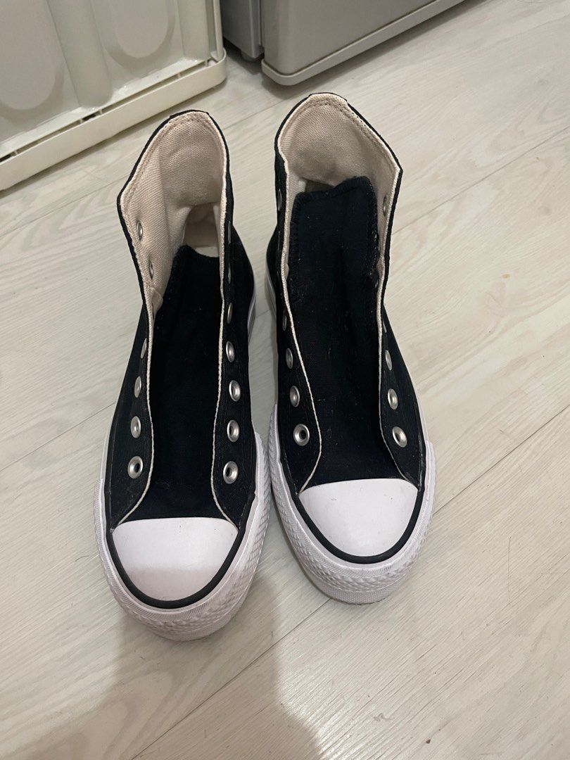 Converse platform no laces store