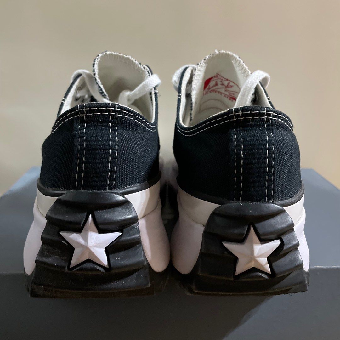Converse Run Star Hike 厚底帆布鞋 黑 尺寸23.5cm