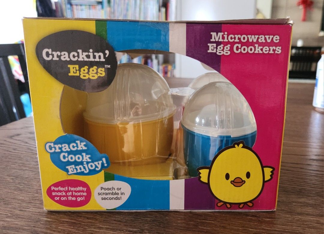 Crackin Eggs Microwave Egg Cookers Set of 3