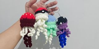 Crochet Keychain: Jellyfish