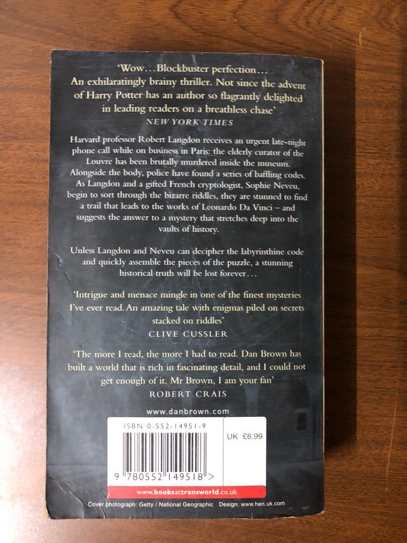 Da Vinci Code (Category: Storybooks) located in Kuala Lumpur. Submitted by mal_razali (Listing ID 1285358707, Image 3). Description: Meet up in Ampang.