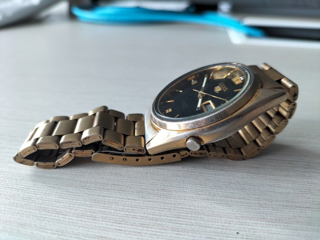Di Jual Jam Tangan SEIKO 5 Gold 719160 Japan KY 7S26 3040 Stainless Steel