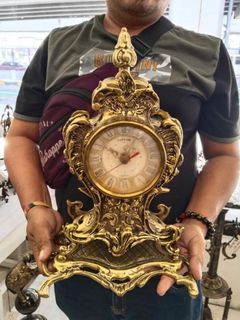 DMVs - Antique Brass Roman Style Clock