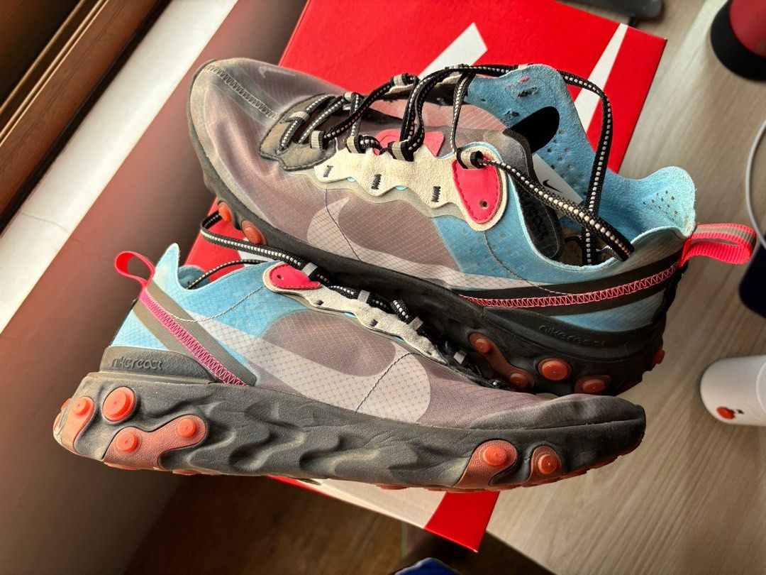 Nike element react 87 blue chill top