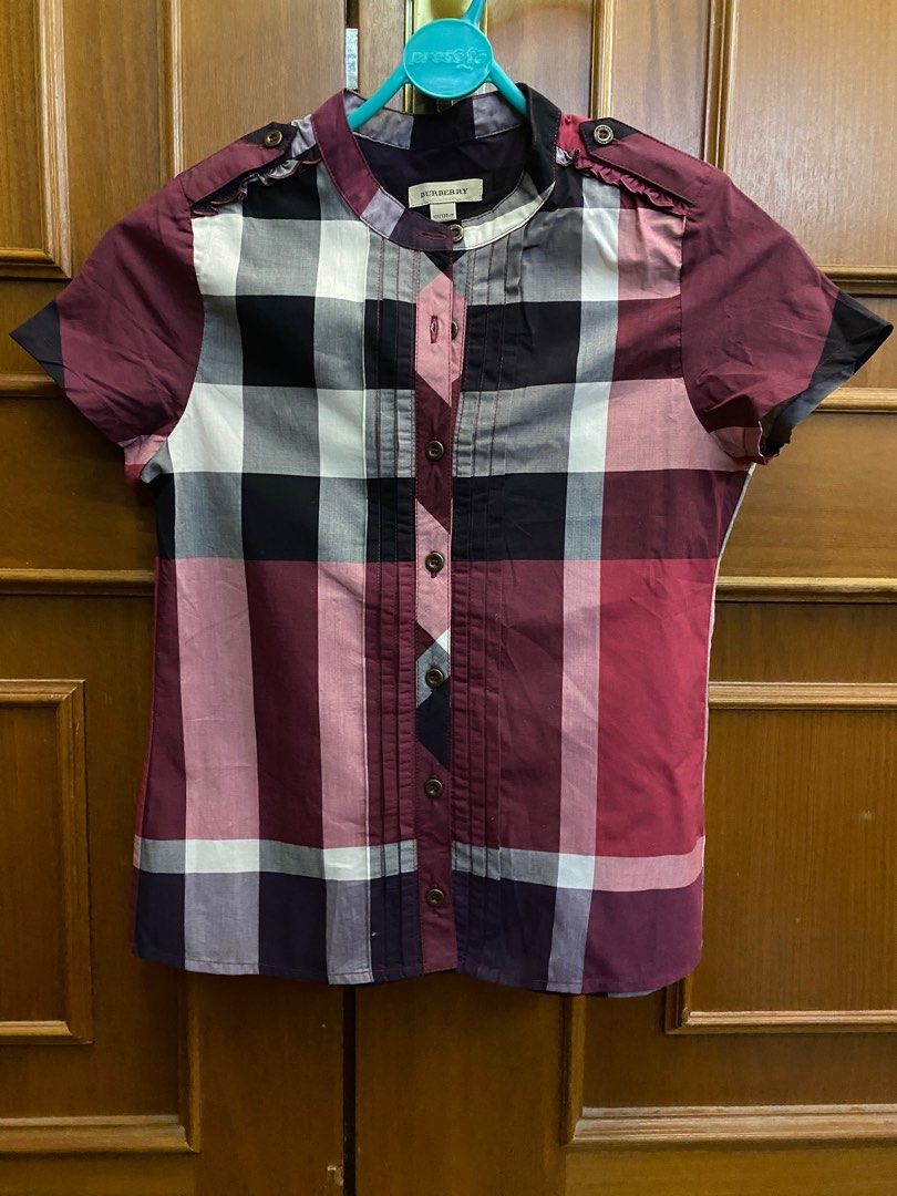 Girls store burberry top