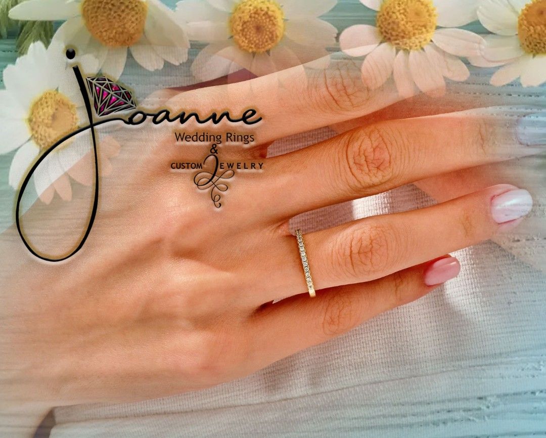 Half Eternity Ring Ring Pawnable Wedding Ring UP TO 50 OFF