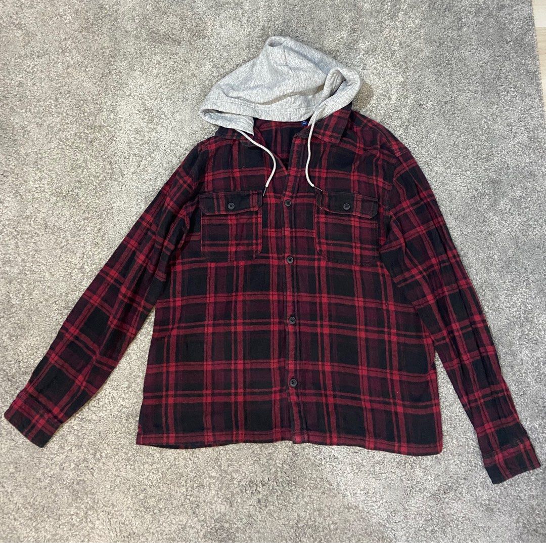 H&m 2025 flannel hoodie