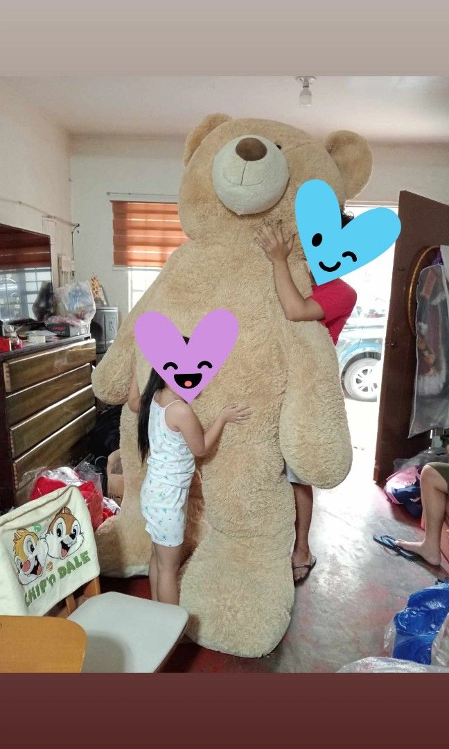 Human Size Teddy Bear (Category: Plushies & Soft Toys) located in Bulacan. Submitted by ms.gemini (Listing ID 1285493392, Image 2). Description: Human Size Teddy Bear 8ft Tall.. Good Quality Not Palengke type Of Bear .. Good As New Only Used for Pictorial Purposes .. Model In the picture wearing red is 5"11 in heigth.. Original Price is 15k Slightly Nego for Sure Miner/Buyer Only Pick Up ..Only ...