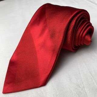Ike Behar Solid Red Necktie