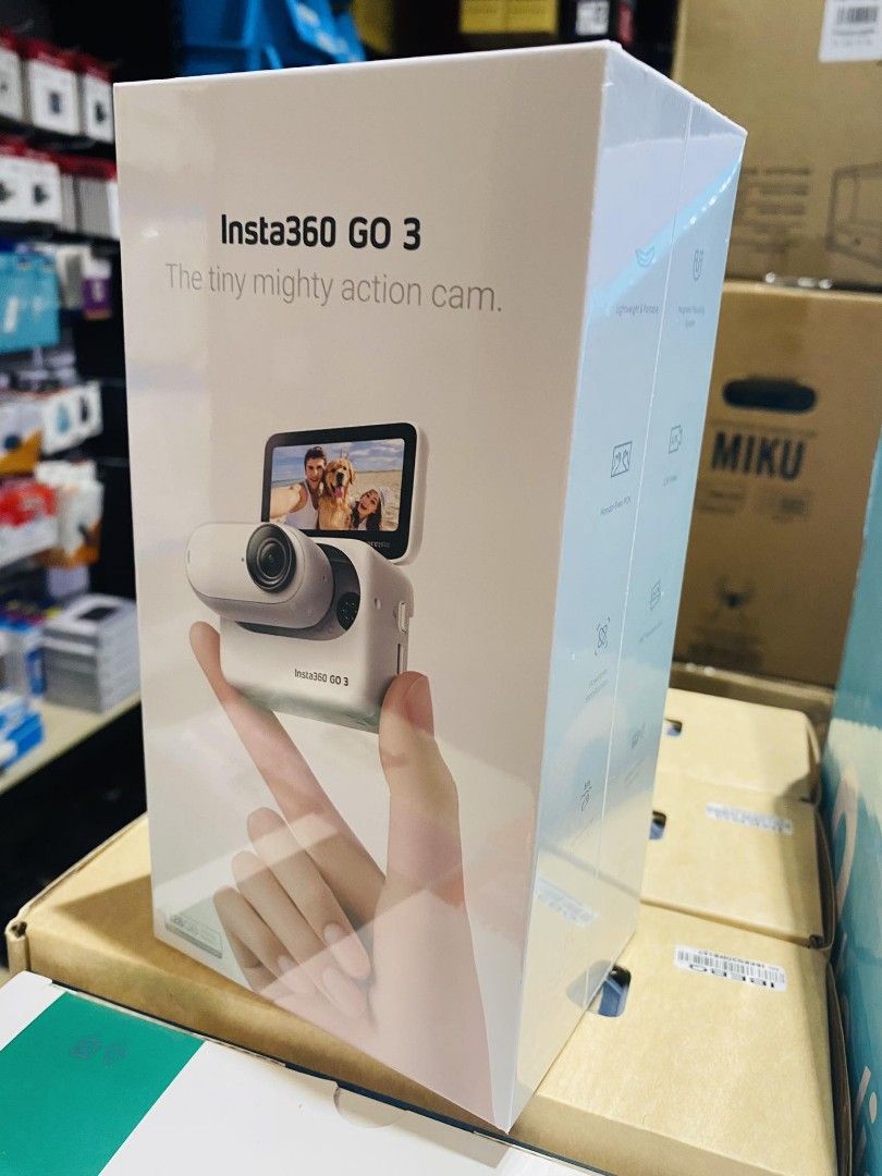 Insta360 GO 3 Tiny Mighty Action Camera 128GB White (Category: Video Cameras) located in Makati City. Submitted by techubstoreandaccessories (Listing ID 1285564675, Image 2). Description: Insta360 GO 3 Tiny Mighty Action Camera 128GB White Ready for Pick-Up / Same Day Delivery Via Lalamove‼️ DETAILS: ✅ Actual Picture Posted. ✅BRAND NEW, SEALED, & ORIGINAL. ✅7 Days Replacement for Factory Defects and 1year Limited Warranty. (Terms and conditions a
