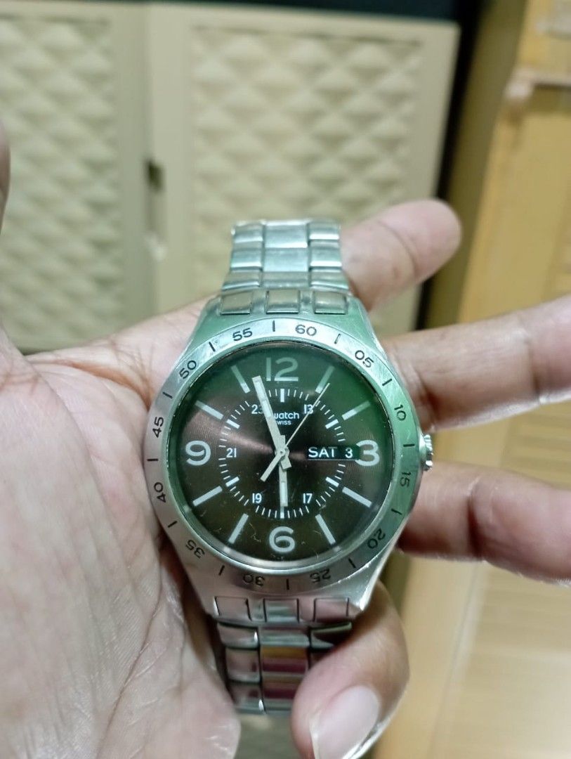 Jam tangan swatch irony stainless steel store