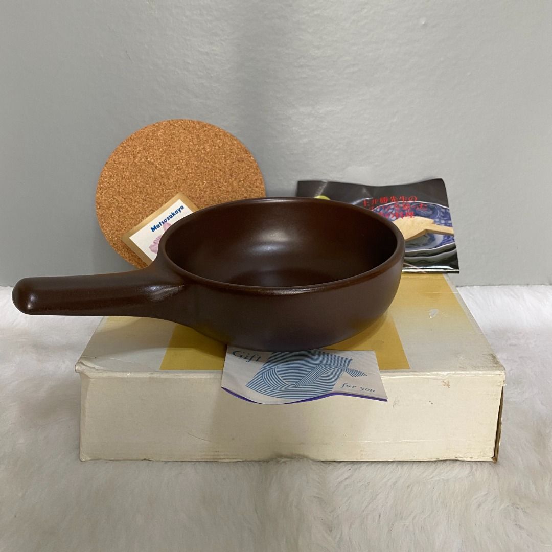 Japan Brown Ceramic Non-Stick Sauce Pan (Category: Cookware & Accessories) located in Consolacion. Submitted by posh_avenue_home (Listing ID 1285474190, Image 1). Description: New with box. From Japan. 6.25" x 2". 100% authentic!!!.