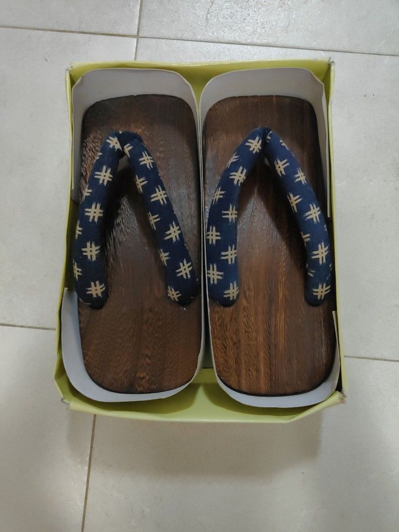 Japanese Wooden Sandal Geta Free Size Men s Fashion