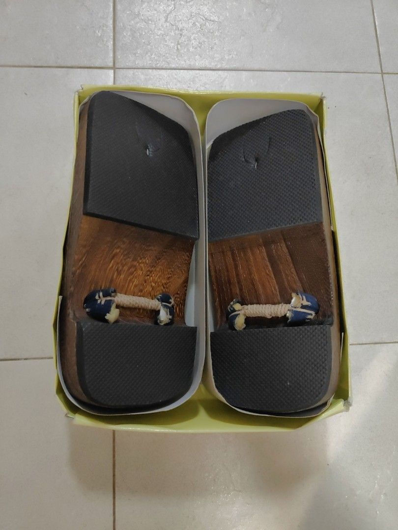 Japanese Wooden Sandal Geta Free Size Men s Fashion