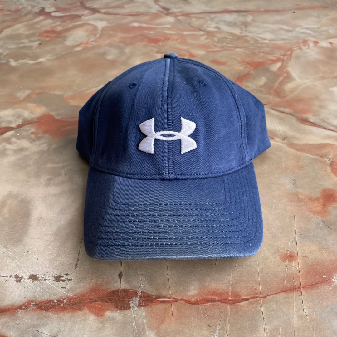 Under armour red outlet white and blue hat