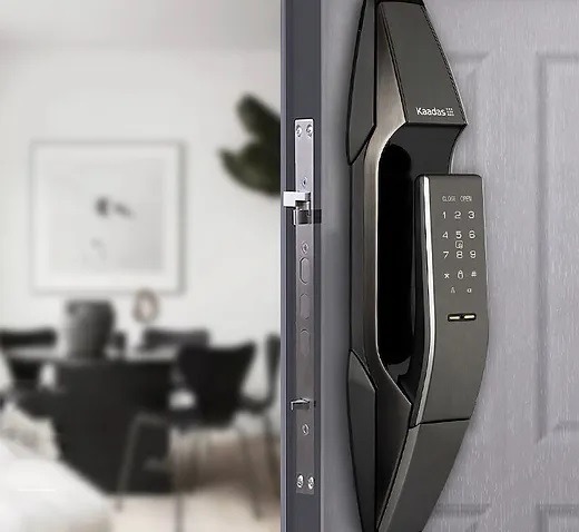 Kaadas K8 Silver Push Pull Digital Lock with Fingerprint / Pin / Card ...
