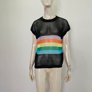 Rainbow sales ladies tops