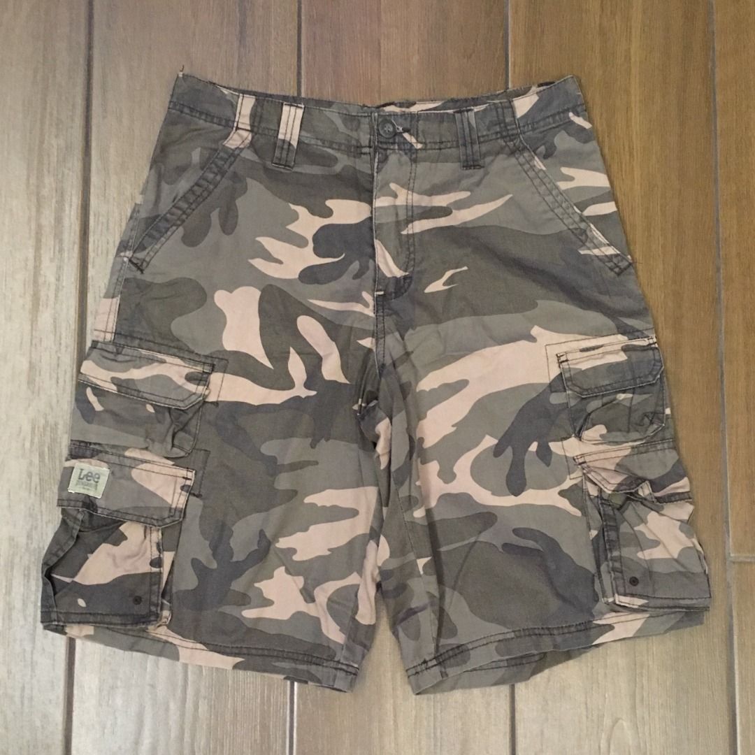 LEE Army Camouflage Shorts Green Brown Camo 32 dickies levis stussy xlarge carhartt dockers uniqlo ben davis