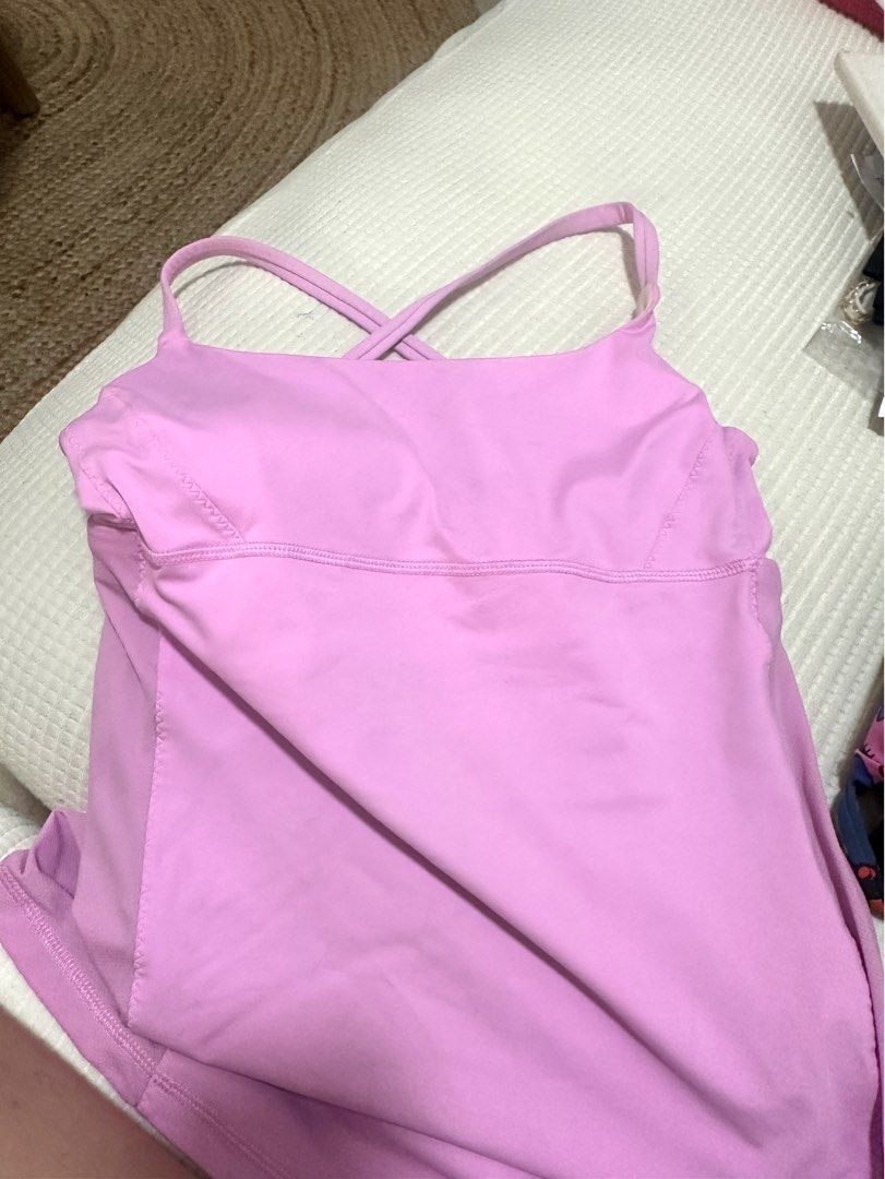 Lululemon yeah yoga tank in pink Sz6, Women's Fashion, Activewear